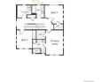 Second floor plan featuring primary suite, two additional bedrooms, 2 bathrooms, and laundry at 1164 Sugarloaf Ln, Erie, CO 80516