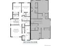 Second floor plan showing the primary bedroom, bath, laundry, and additional bedrooms at 3871 W 82Nd Ln, Westminster, CO 80031