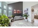 Bright living room with ample windows, modern furniture, and stylish decor at 16442 Bluebonnet Dr, Parker, CO 80134