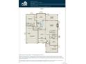 First floor plan featuring an open layout including the kitchen, gathering room, flex room, and dining area at 8484 Orchard City Dr, Littleton, CO 80125