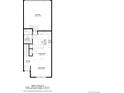 1313 sq ft floor plan including living room, kitchen, and garage at 16023 E Warner Pl, Denver, CO 80239