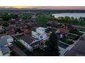 A high angle view shows the property and its closeness to Sloan's Lake at 1655 Wolff St, Denver, CO 80204