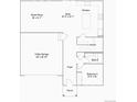 Detailed first-floor floor plan featuring a great room, kitchen, nook, garage, and bath 3 at 15295 Fillmore St, Thornton, CO 80602