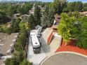 This elevated shot showcases the property's RV parking at 8233 W 62Nd Pl, Arvada, CO 80004