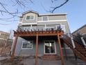 Two story home with deck, stairs, and a partially visible yard at 17 Ellendale St, Castle Rock, CO 80104