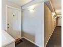Building hallway leading to individual units, providing a clean and well-lit passageway at 1182 Clermont St # A202, Denver, CO 80220