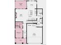 Main floor plan including kitchen, great room, and two-car garage at 39720 Congress Ln, Elizabeth, CO 80107