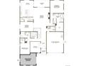 Detailed floor plan showcasing the layout of the home's main level, including kitchen and bedrooms at 2610 Bitterroot Pl, Highlands Ranch, CO 80129