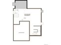 Unfinished basement floor plan with bath pre-plumb, HVAC system, and an unexcavated area at 454 S Rifle St, Aurora, CO 80017
