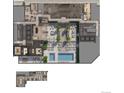 Detailed floor plan showcasing layout of the property, including rooms and amenities at 525 18Th St # 1110, Denver, CO 80202