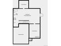 Schematic of the basement with unfinished and unexcavated areas at 3352 N Buchanan Way, Aurora, CO 80019