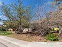 Wide front yard with trees and a view of the charming home, offering shade and curb appeal at 522 N Columbine St, Golden, CO 80403
