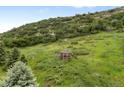 Picturesque gazebo nestled on a lush green hillside, providing a serene escape at 5979 Willow Springs Dr, Morrison, CO 80465