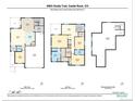Detailed floor plan showcasing the layout of the main floor, second floor, and basement at 4505 Cholla Trl, Castle Rock, CO 80104