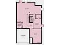 Basement features a rec room, bedroom, bathroom, and storage at 16939 Black Rose Cir, Parker, CO 80134