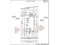 Plot plan showing a 2 car garage and lot dimensions at 16939 Black Rose Cir, Parker, CO 80134