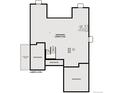 Floor plan of unfinished lower level, illustrating potential layout with optional features and future room for a bath at 13940 Hanging Lake St, Parker, CO 80138