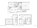 Detailed floorplan showcases the layout of the home's multiple levels and room dimensions at 6701 W Yale Ave, Lakewood, CO 80227