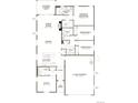 Detailed floor plan showcasing the layout of a three-bedroom home with open kitchen and great room at 1306 Sienna Peak Cir, Erie, CO 80516