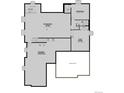 Basement floor plan featuring a recreation room, flex room, and unfinished storage area at 4716 Twelve Oaks Way, Castle Rock, CO 80104