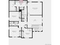 Upstairs floor plan boasts primary suite, laundry, and additional bedrooms at 4225 Ridgewalk Pt, Castle Rock, CO 80108