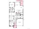 Detailed floor plan showcasing the layout of the home's main level at 4285 Ridgewalk Pt, Castle Rock, CO 80108