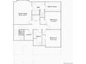 Second floor floor plan showing owner's suite, bath, walk-in closet, laundry and bedrooms 2 and 3 at 175 Fremont Ct, Brighton, CO 80601