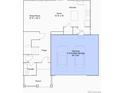 First floor floor plan showing kitchen, nook, great room, foyer, powder room, porch and optional extended garage at 175 Fremont Ct, Brighton, CO 80601