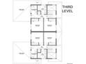 Third level floor plan featuring a roof deck, kitchenette, bathroom and bedrooms at 10193 W 38Th Ave, Wheat Ridge, CO 80033