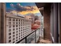 Balcony with city views at sunset at 891 14Th St # 1006, Denver, CO 80202
