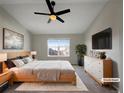 Cozy main bedroom featuring a large window and modern furnishings, creating a comfortable retreat at 342 Olympia Ave, Longmont, CO 80504