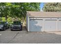 Two-car detached garage provides ample parking and storage space for residents at 8335 Fairmount Dr # 2-105, Denver, CO 80247
