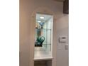 Arched display niche featuring glass shelves and decorative glass artwork at 6585 W 84Th Way # 109, Arvada, CO 80003