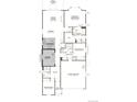 Two-story home floor plan showcasing a spacious great room, kitchen, and four bedrooms at 1300 Sienna Peak Cir, Erie, CO 80516