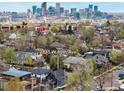 Stunning aerial view of home with a cityscape in the background, near downtown Denver at 2135 W 40Th Ave, Denver, CO 80211