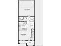 Detailed floor plan showcasing the layout of a townhouse including the garage, kitchen, and great room at 17143 W 91St Ln, Arvada, CO 80007