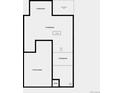 Detailed floorplan of the basement, showing crawlspace and unexcavated areas at 16488 W 92Nd Pl, Arvada, CO 80007