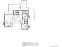 Layout showing basement level with lounge, bedrooms, bathroom, and unfinished space at 953 William Way, Berthoud, CO 80513