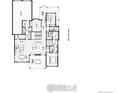 Layout showing main level with garage, kitchen, living, office, and bedrooms at 953 William Way, Berthoud, CO 80513