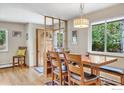 Charming dining area with hardwood floors and built-in shelving at 1950 Glenwood Dr, Boulder, CO 80304