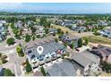 Aerial view showing location of townhouse community at 2164 E Hecla Dr # B, Louisville, CO 80027