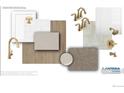 Bathroom design options with gold fixtures and neutral tones at 2315 Peregrine Dr, Brighton, CO 80601