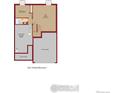 Basement layout with Rec Room, bedroom, bathroom, and unfinished storage/mechanical room at 795 Griffith St, Lochbuie, CO 80603