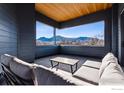 Private balcony boasting mountain views and comfortable seating at 2110 Folsom St, Boulder, CO 80302