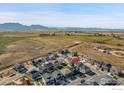 Aerial view showing home's location in a new development at 390 Blackfoot St, Superior, CO 80027