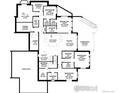 Basement floor plan, including bedrooms, bathrooms, and a game area at 1126 W Enclave Cir, Louisville, CO 80027