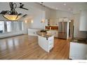 Modern kitchen with stainless steel appliances and granite countertops at 130 Seven Hills Dr, Boulder, CO 80302