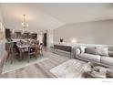 Bright dining room adjacent to kitchen and living areas at 2417 Calais Dr # B, Longmont, CO 80504