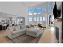 Bright living room with a cozy seating area and expansive windows at 7401 Deerfield Rd, Longmont, CO 80503