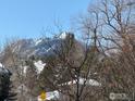 Spectacular mountain views from the property at 1841 Columbine Ave, Boulder, CO 80302